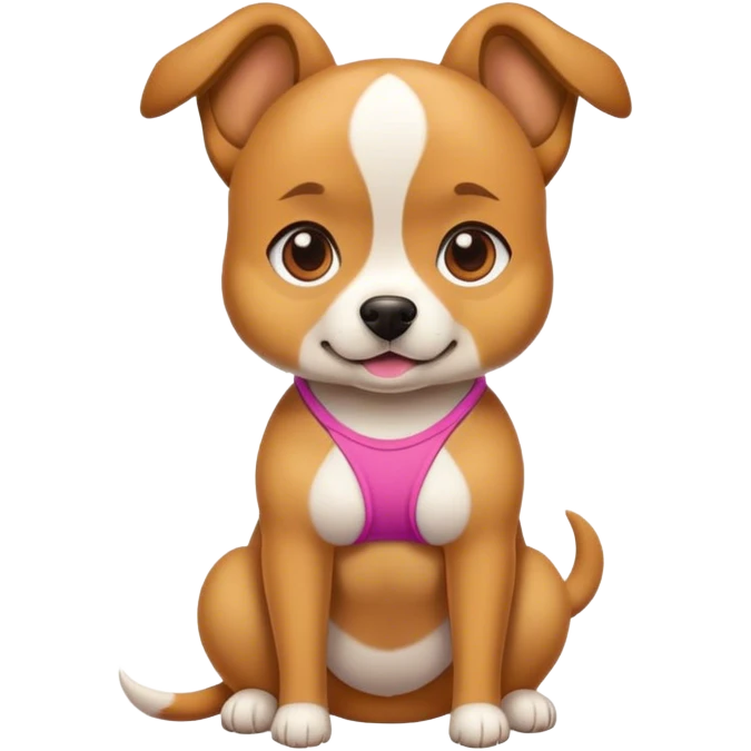 Dog wearing bikini emoji