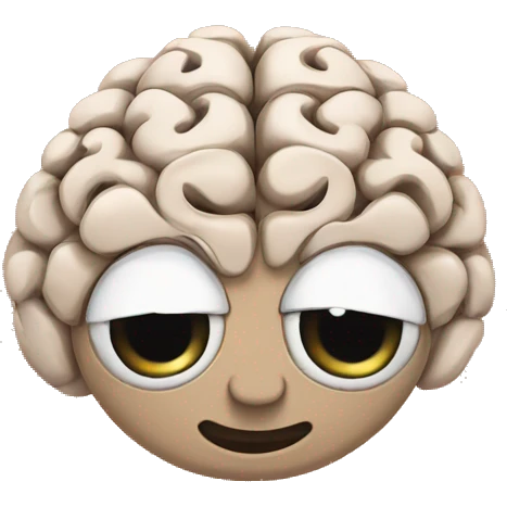 Tamil OM word in brain emoji