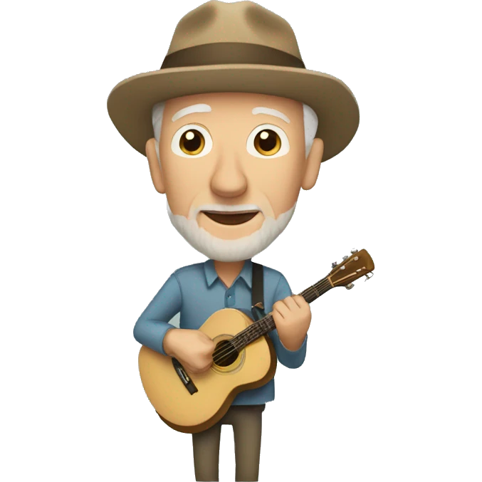 CUTE pete seeger emoji