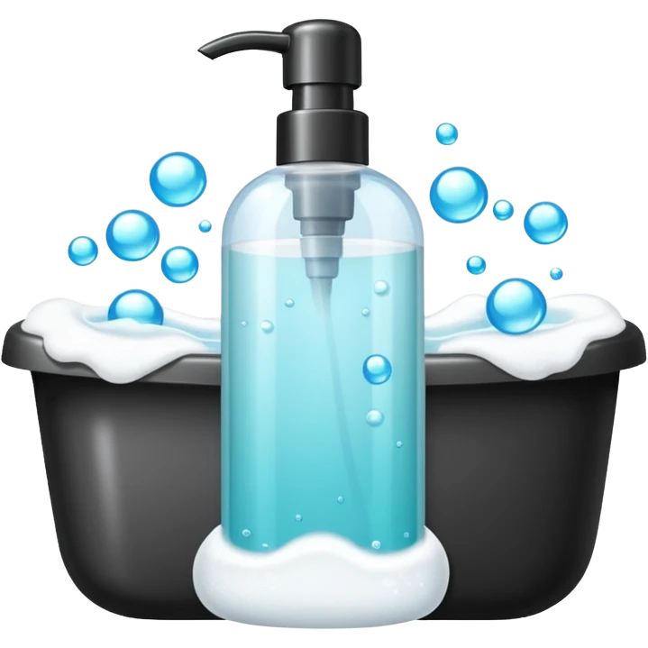 Soap and shampoo emoji