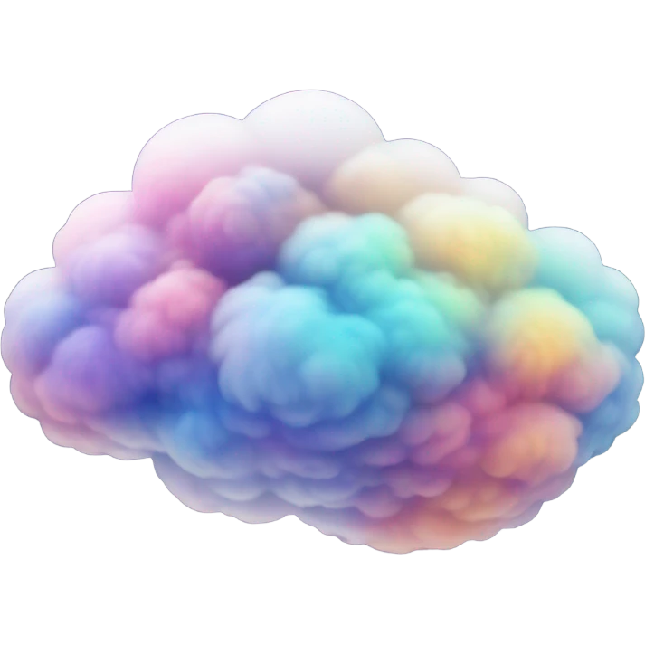 cloud filled with galaxy emoji