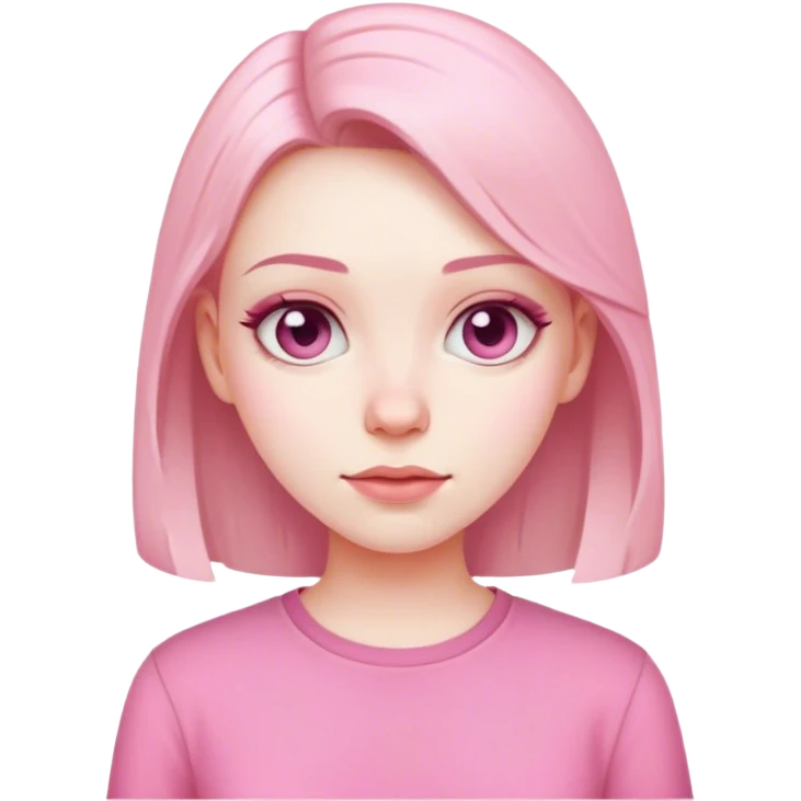 A girl with pink shirt  emoji
