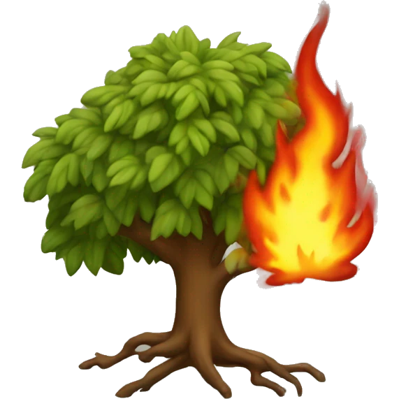 burning bush emoji