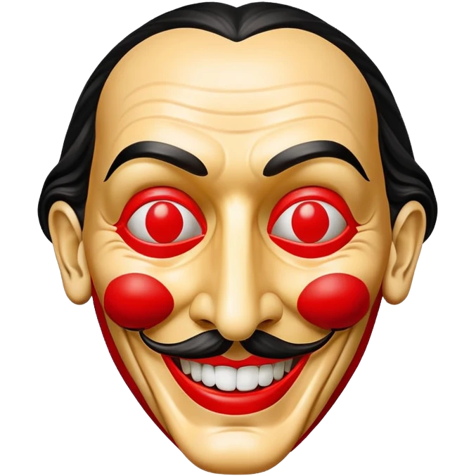 Dali mask from Money Heist emoji