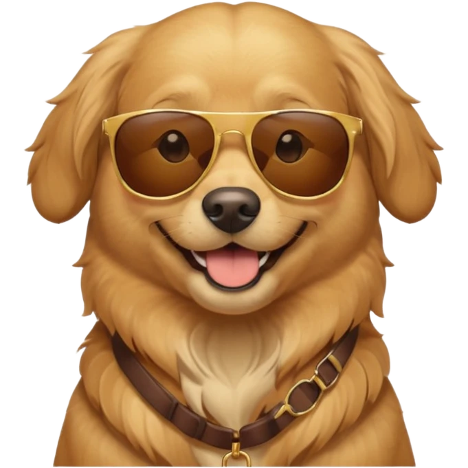 Dog wearing sunglasses  emoji