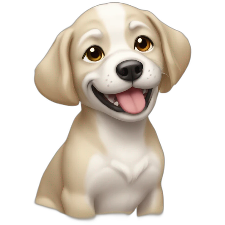 Chien spits nain emoji