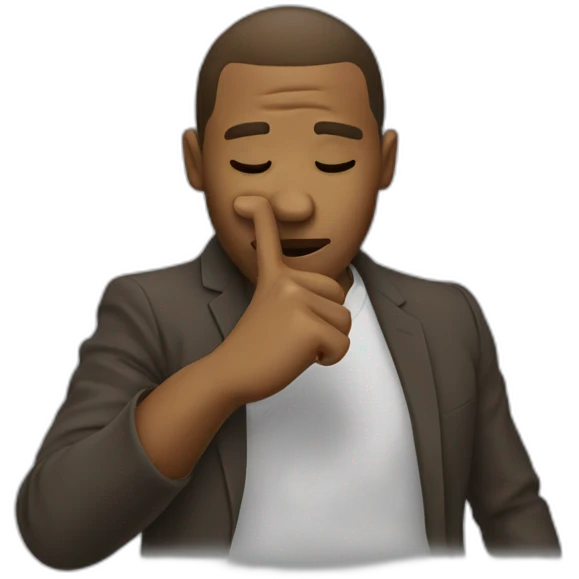 Personne qui fait un dab emoji
