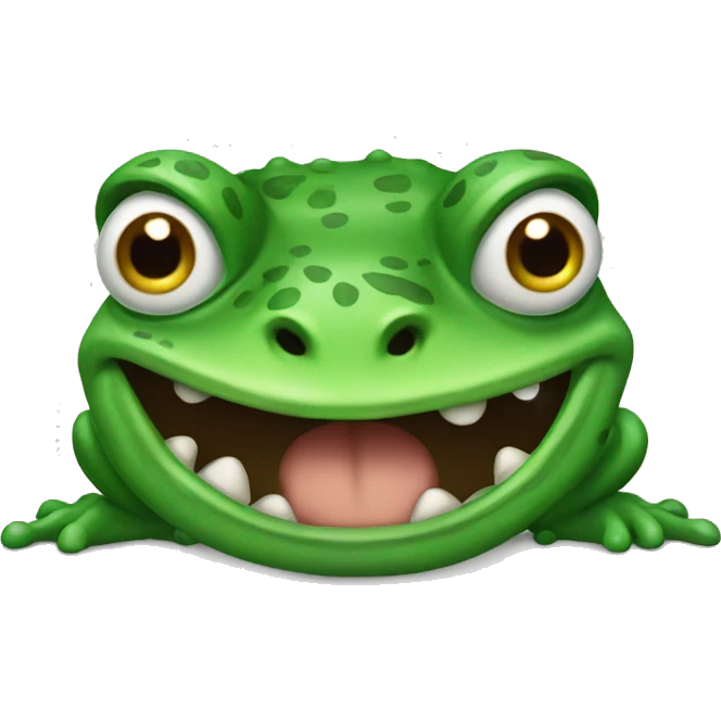 Angry frog emoji
