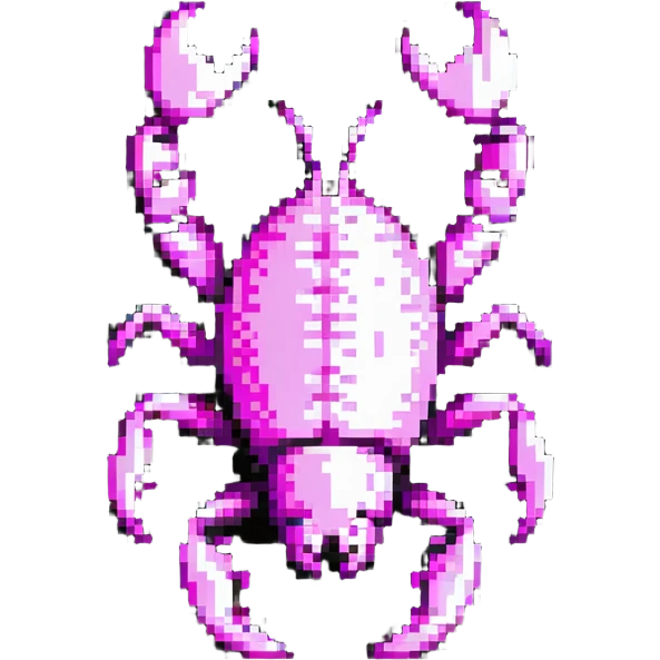 pink scorpion emoji