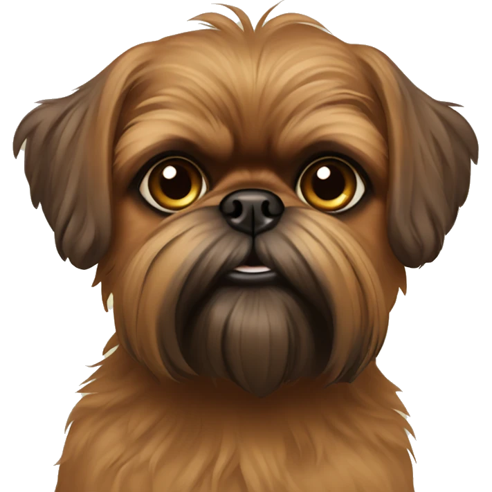 Brown Brussels griffon emoji