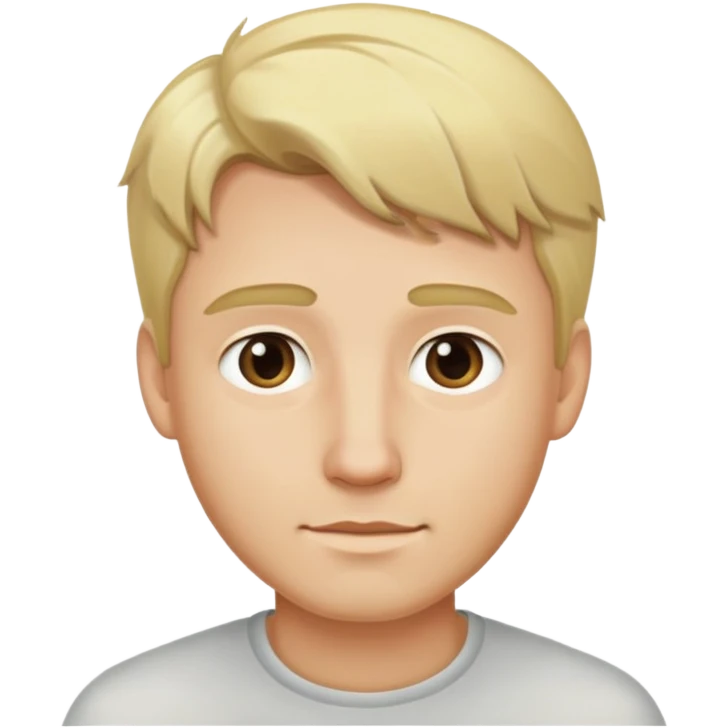 man with blonde hair emoji