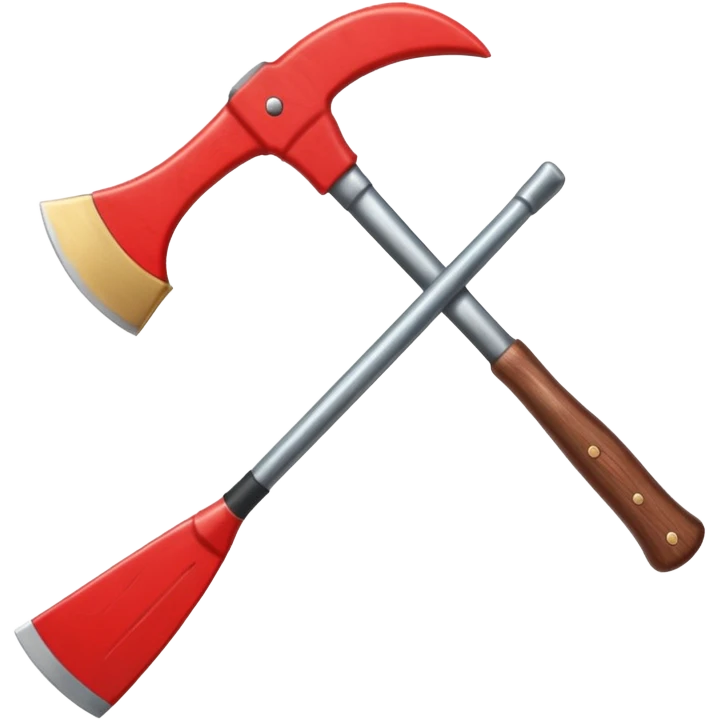 A red Axe  emoji
