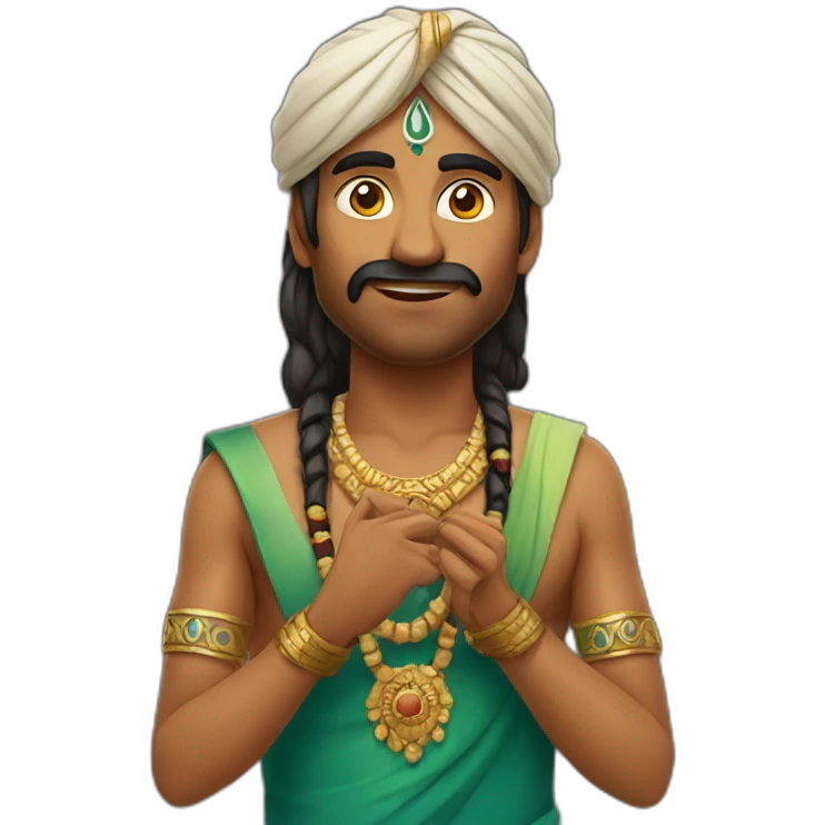 indian asking for redeem emoji