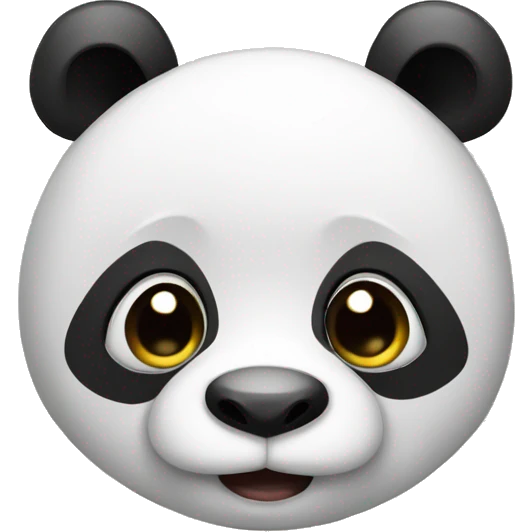 Cute panda with a NO sign  emoji