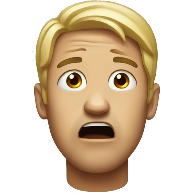 Crazy crying emoji