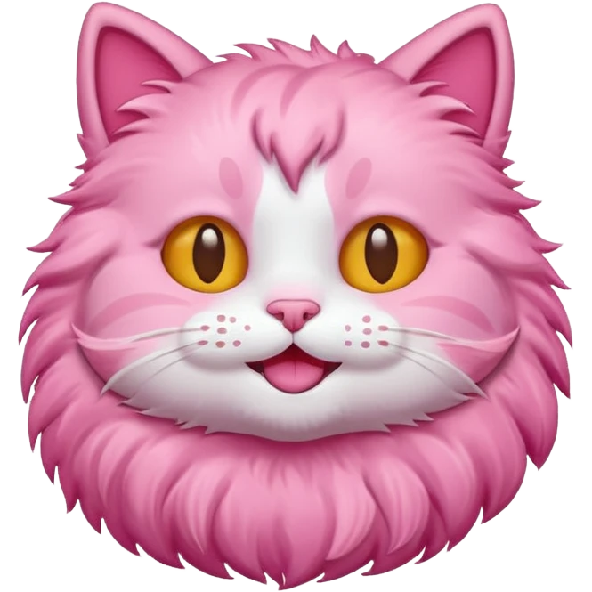a cute pink cat sticker unlocked  emoji