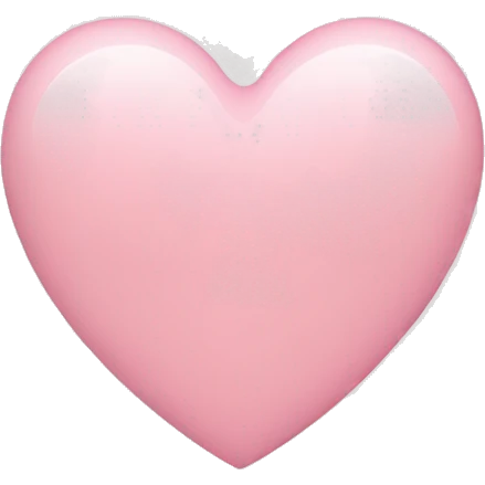 light pink heart emoji