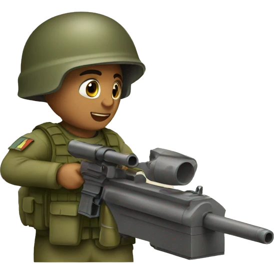 soldier and antitank emoji