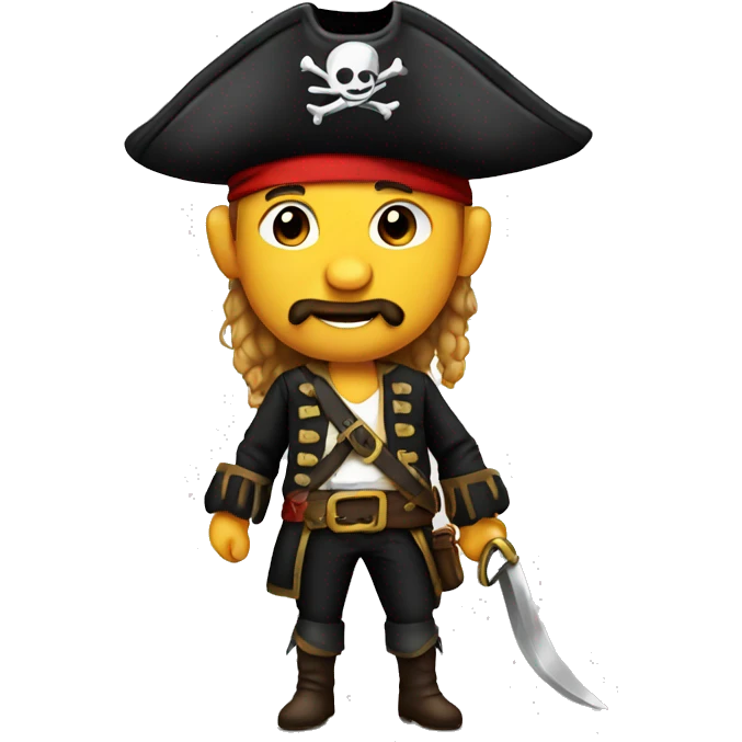 Pirate funny emoji