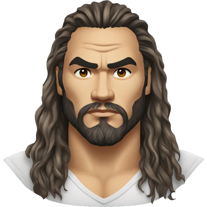 realistic jason momoa wearing tee emoji