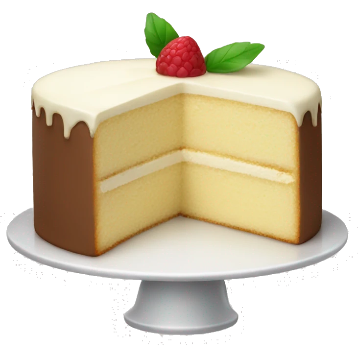 Vanilla cake  emoji