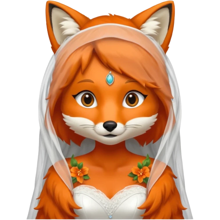 bride fox emoji