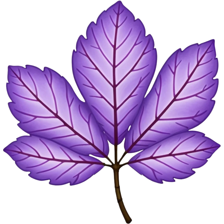 make a purple sakura leaf emoji