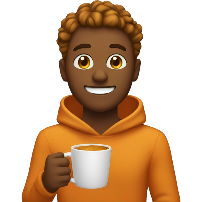 Pumpkin spice late emoji
