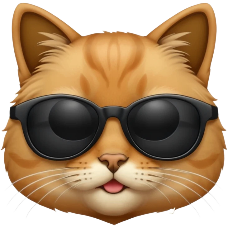 Cat wearing sunglasses emoji