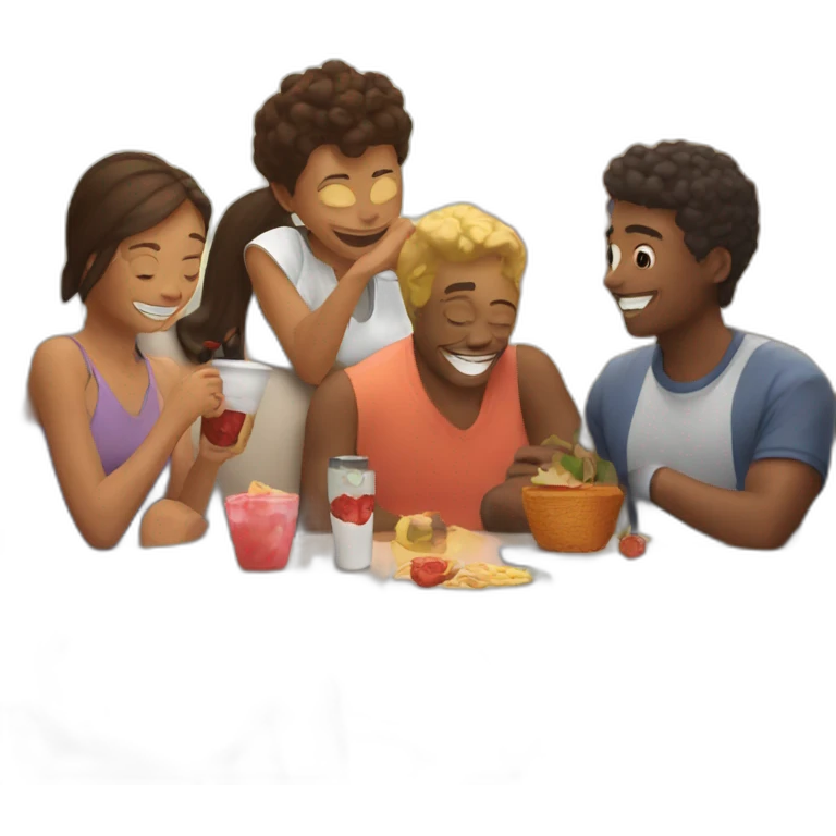 i lobe spending time with friends emoji