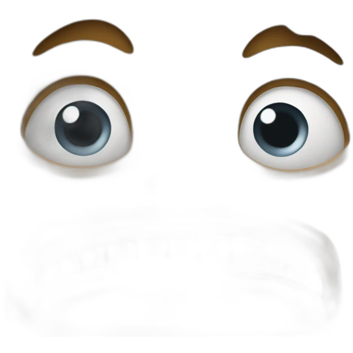 crazy looking emoji. so much fear and dread emoji