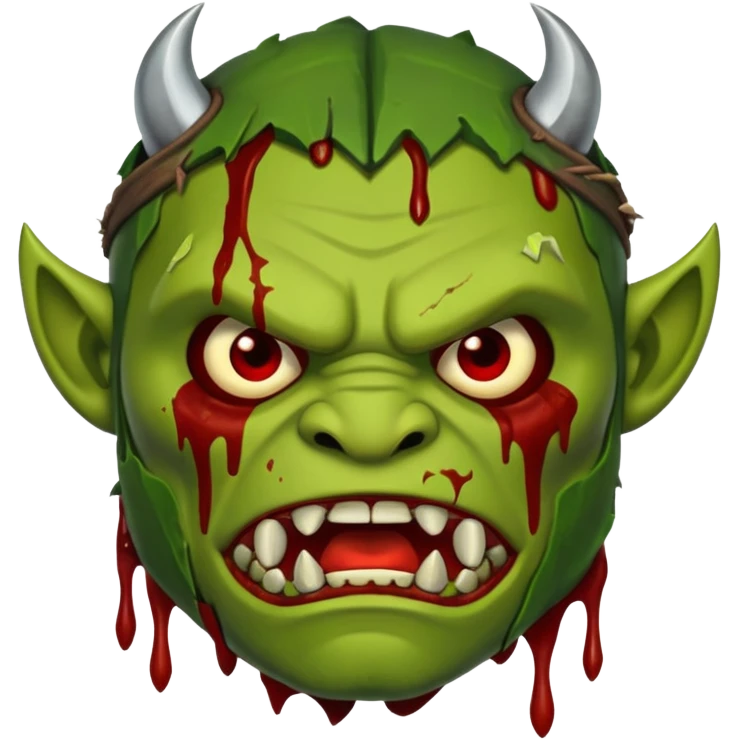 orc banner with blood emoji