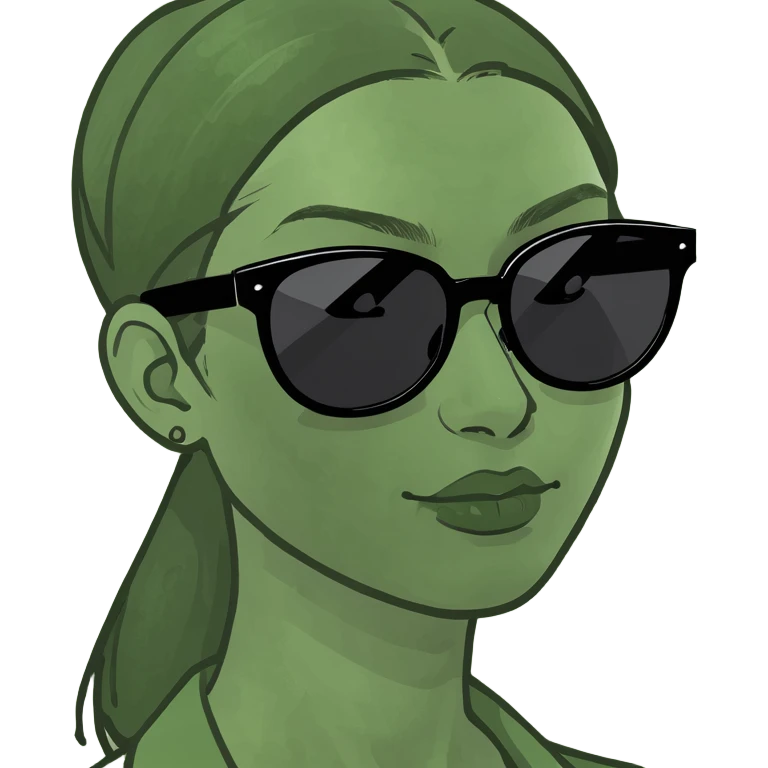 Girl with sunglasses holding money  emoji