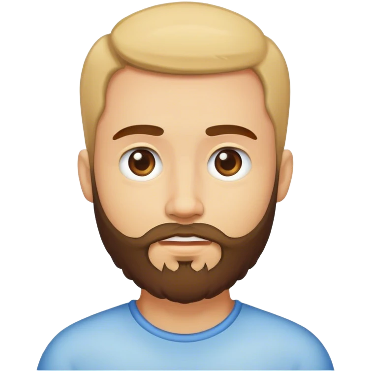 Bearded guy with extra chromosome emoji