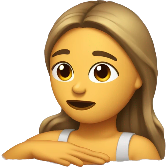 Chica dormida  emoji