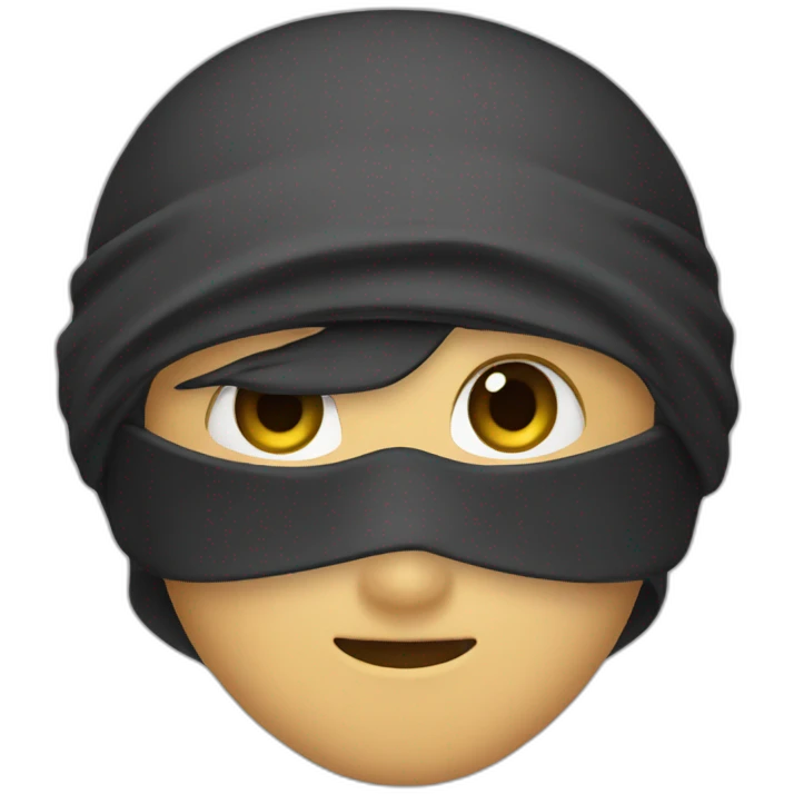 kawaii ninja face emoji