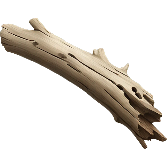 single piece of driftwood emoji