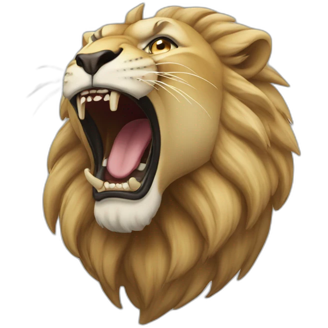 roaring lion emoji