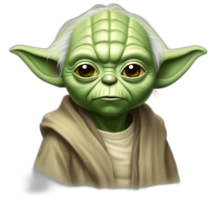 Yoda qui fume emoji