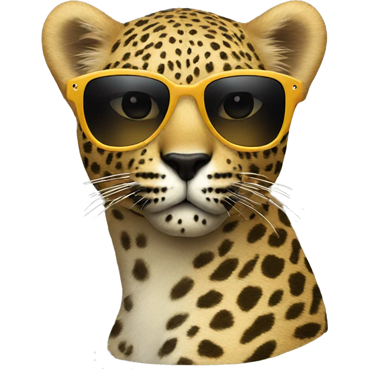 Leopard sunglasses  emoji