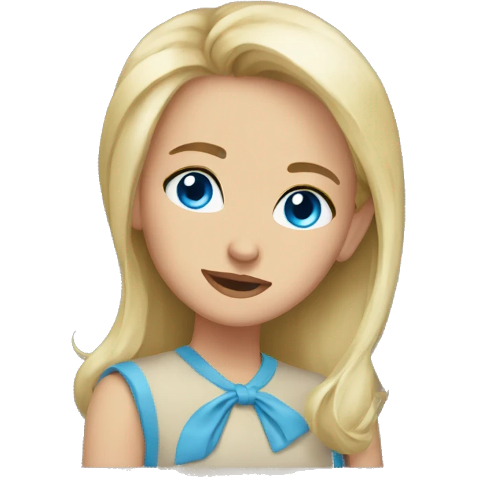 Give her blue eyes emoji