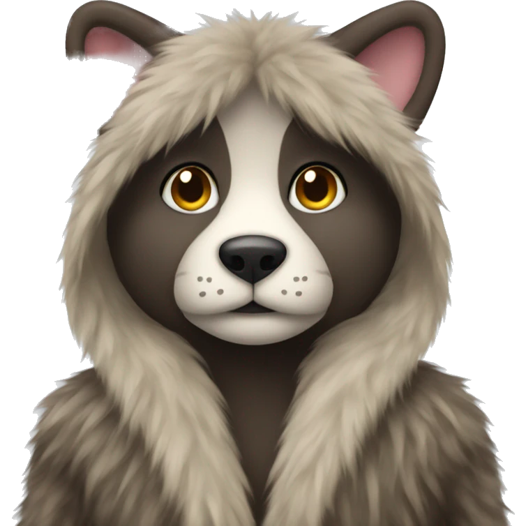 long fur coat emoji