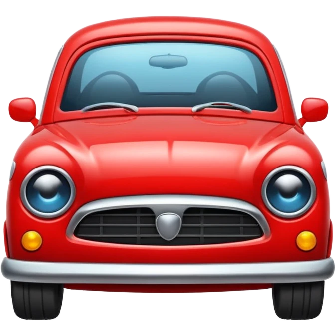 angry red car cute emoji