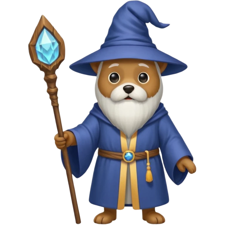Dog wizard emoji