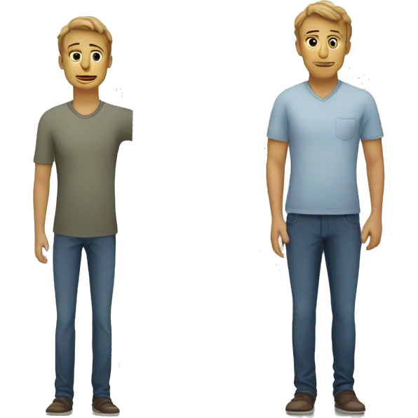 A split image showing a person slightly taller in the morning versus the evening, perhaps with a measuring tape.

 emoji