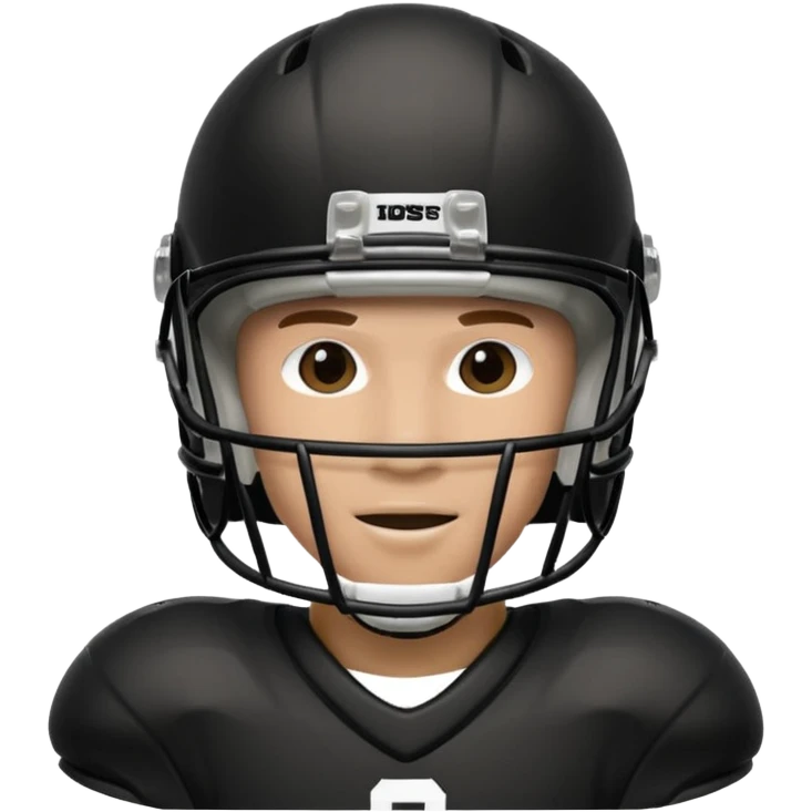 college football player helmets black emoji