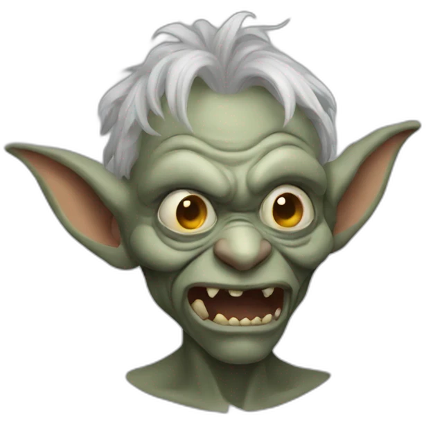 ugly grey goblin emoji
