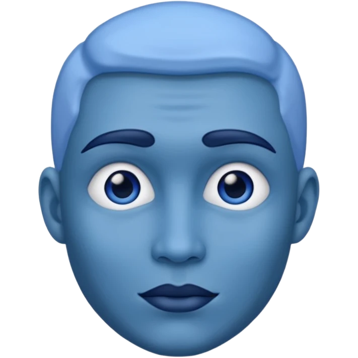 Bleu face emoji