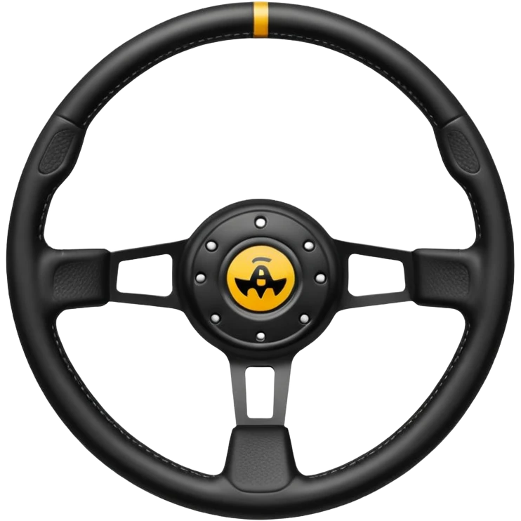 volante de racing con una g en el centro de logo emoji