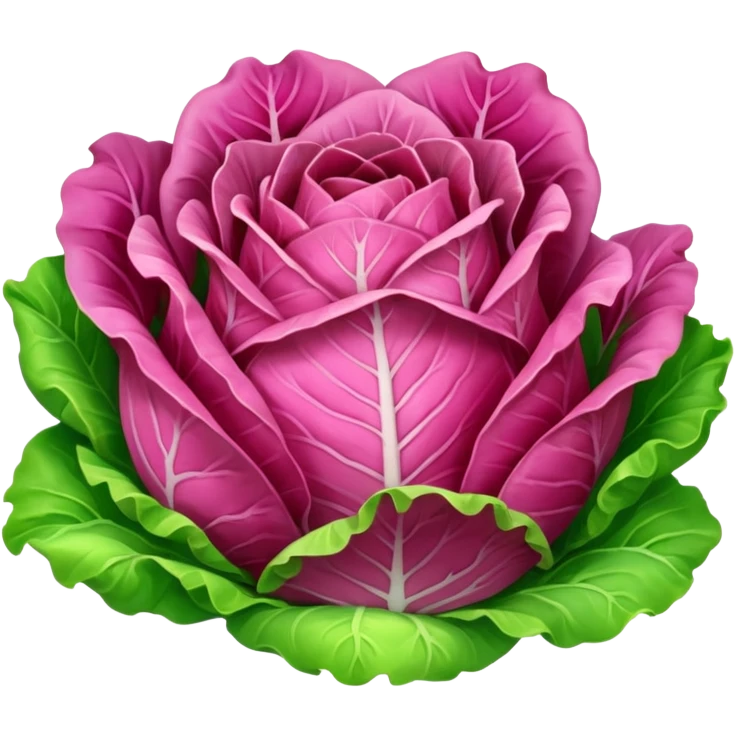 pink lettuce emoji